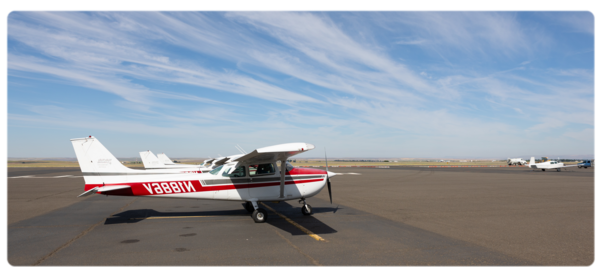 Fleet of planes on the WWU tarmac